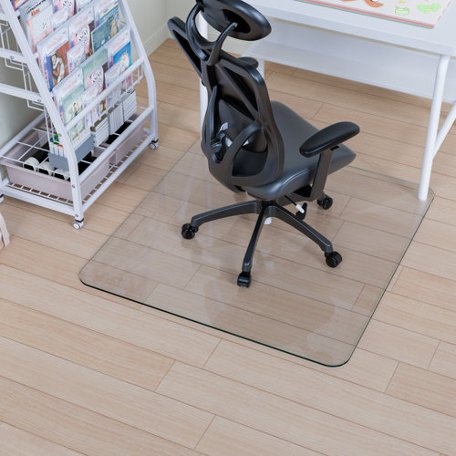 LOIGYUR Office Chair Mat for Carpet, Tempered Glass Floor Mat, LY